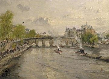 Paysage œuvres - River Seine TK cityscape